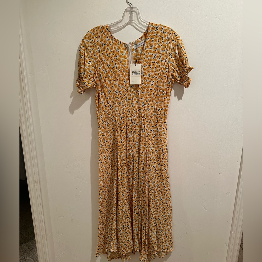NWT Faithfull The Brand Ari Midi Dress Marguerite Floral Print Women’s Size XS